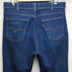 Vintage Levis Mens Blue Jeans 32x29 Denim Cotton Poly Blend 80's Skosh More Room